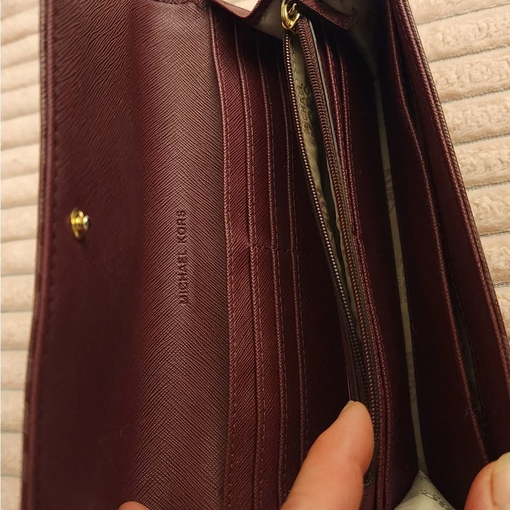 Michael Kors Brown Logo Continental Wallet
